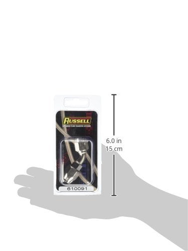 Russell 610091 Endura Anodized Aluminum -6AN 45-Degree Hose End - LeoForward Australia