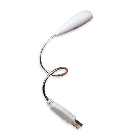 Hanerdun Bright LED USB Lamp Light Reading Lamp for Laptop Flexible Neck White - LeoForward Australia