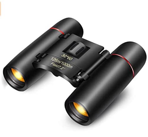  [AUSTRALIA] - 30x60 Mini Compact Binoculars for Adults and Kids, Lightweight Binoculars for Bird Watching, Fordable Pocket Binoculars