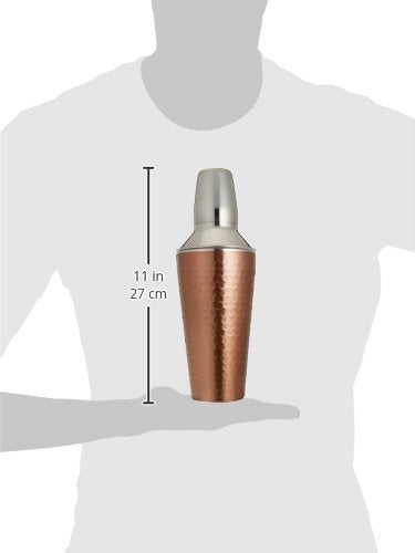  [AUSTRALIA] - Cook Pro Inc. 3Piece 27 oz Stainless Steel Cocktail Mixer, Copper