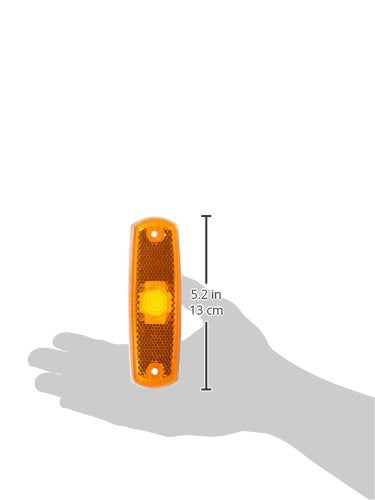  [AUSTRALIA] - Grote 45713 Yellow Low-Profile Clearance Marker Light without Bezel (Built-in Reflector)