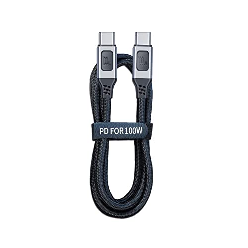  [AUSTRALIA] - Cablecc Type-C USB-C Male to Male USB 2.0 Version Data Cable Support E-Marker 100W for Laptop & Phone 100CM