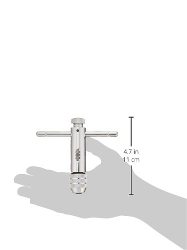  [AUSTRALIA] - Irwin Tools 21202- T-Handle ratcheting Tap Wrench For Tap Sizes 1/4" to 1/2" - Carded