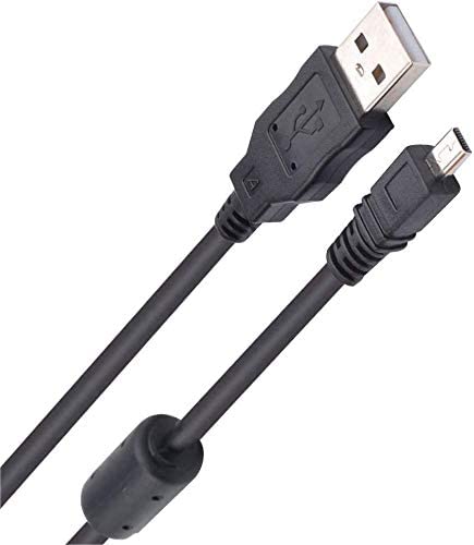  [AUSTRALIA] - Auhsuxo UC-E6 USB Date Cable Replacement Photo Transfer Cord Compatible with Nikon Digital Camera UC-E16 UC-E17 SLR DSLR D3300 D750 D7200 Coolpix L340 L32 A10 P520 S6000 S9200 S6300 and More (Black)