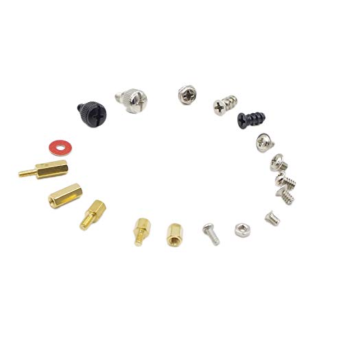  [AUSTRALIA] - HVAZI 18 Kinds Personal Computer Screws Standoffs Spacer Assortment Kit for Computer Case Motherboard Hard Drive Fan Power Graphics