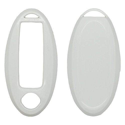  [AUSTRALIA] - SEGADEN Paint PVC Color Shell Cover Hard Case Holder fit for NISSAN Smart Remote Key Fob SV0500 White