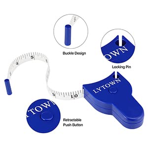  [AUSTRALIA] - Body Tape Measure 60 Inch (150cm) - Retractable Measuring Tape for Body Accurate Way to Track Weight Loss Muscle Gain by One Hand, Easy Body Tape Measure 3 Piece