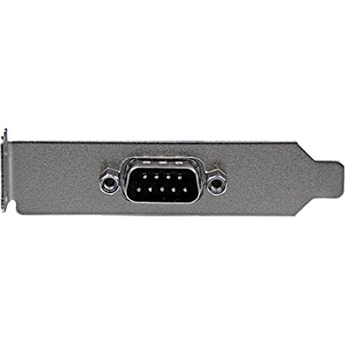 StarTech.com 9 Pin Serial Male to 10 Pin Motherboard Header LP Slot Plate - Serial panel - DB-9 (M) to 10 pin IDC (F) - 9.1 in - gray - PLATE9MLP, grey - LeoForward Australia