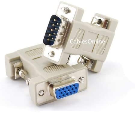  [AUSTRALIA] - CablesOnline DB9 Male to HD15 VGA Female Multisync Video Adapter (AD-V02)