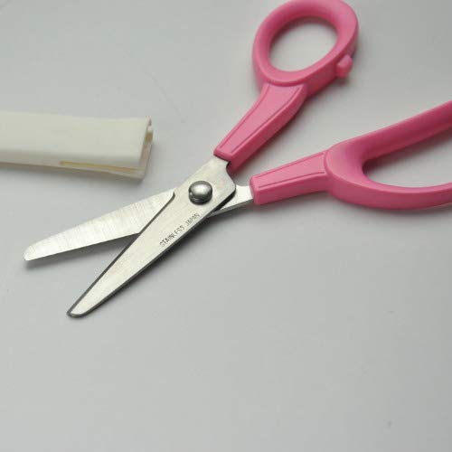  [AUSTRALIA] - CANARY Safe Blunt Tips Scissors for Kids 6 inches First Preschool learning Japanese Scissors Pink