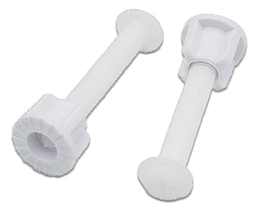 Universal White Plastic Toilet Seat Hinge Bolt Screw For Top Mount Toilet Seat Hinges, 2 Pack - LeoForward Australia