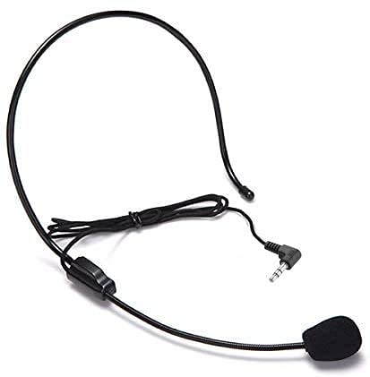  [AUSTRALIA] - Over Ear 3.5mm Hands Free Cardioid Wired Audio Boom Condenser Classroom Mic Headset Microphone mic for UHF-938 ATG-100T Tour Guide System Voice Amplifier Conference PC Laptop Tablet