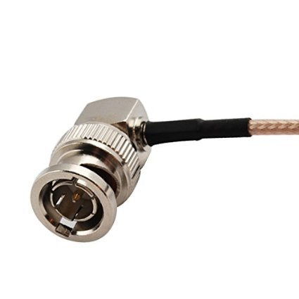 Eonvic 75 Ohm BNC Male Right Angle RG179 Coax Cable for BMCC BMPC Hyperdeck Cameras 45cm - LeoForward Australia