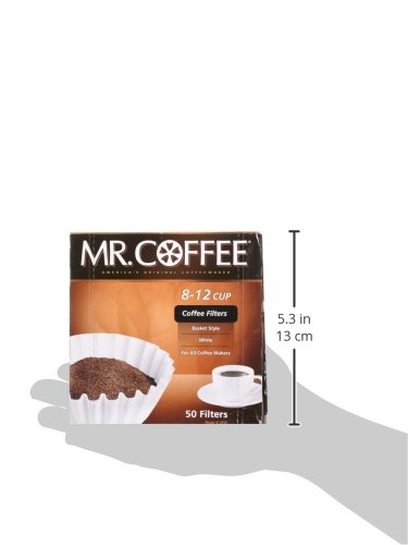 Mr. Coffee Coffee Basket Filters 8 12 Cup 50 Filters (1, 8-12 Cup) - LeoForward Australia