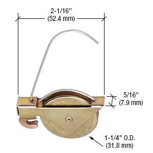  [AUSTRALIA] - CRL KDEX20R 1-1/4" Steel Ball Bearing Center Groove Sliding Screen Door Spring Tension Roller