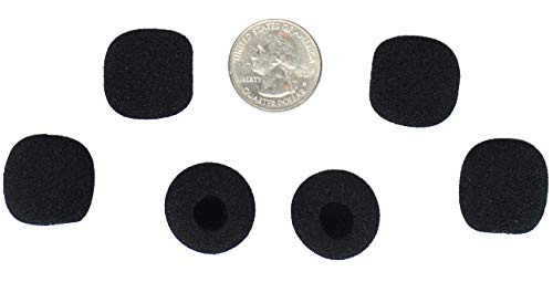  [AUSTRALIA] - Compete Audio CA515 Round Ball Microphone Windscreens (Microphone Covers) Small! 6-pack for Lapel Microphones