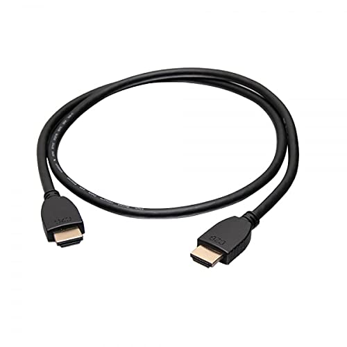 C2G HDMI Cable, 4K, High Speed HDMI Cable, Ethernet, 60Hz, 1.5 Feet (0.45 Meters), Black, Cables to Go 50606 - LeoForward Australia