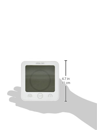  [AUSTRALIA] - BALDR LCD Waterproof Bathroom Shower Clock, White