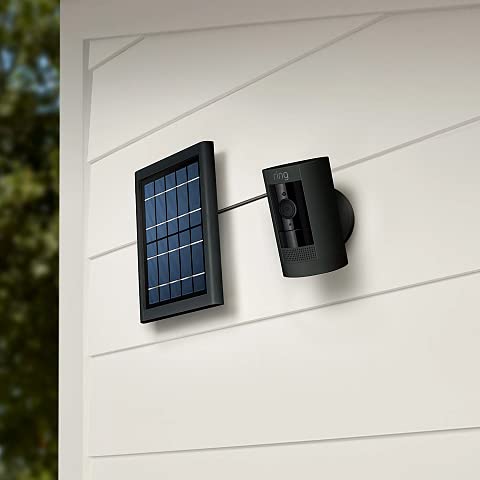  [AUSTRALIA] - Ring Solar Panel Black - Compatible with Ring Spotlight Cam Battery and Stick Up Cam Battery