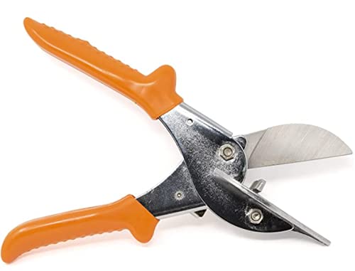  [AUSTRALIA] - Zimpty Miter Shears- Trunking Shears for Angular Cutting of of Plastic, Rubber,Wood, Decorative Moldings,PVC,Tile Edges,Trim and Trim at 45 Degree, 60, 90 Degree Angles One Unit