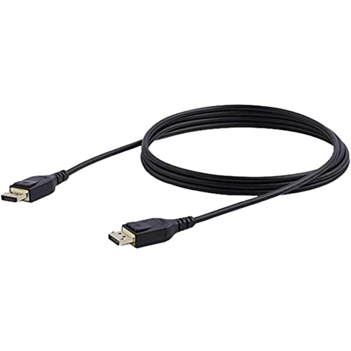  [AUSTRALIA] - StarTech.com 2m VESA Certified DisplayPort 1.4 Cable - 8K 60Hz HBR3 HDR - 6ft Super UHD DisplayPort to DisplayPort Monitor Cord - Ultra HD 4K 120Hz DP 1.4 Slim Video Cable M/M DP Connector (DP14MM2M) 6 ft / 2 m