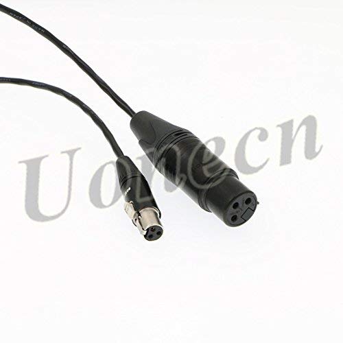  [AUSTRALIA] - Uonecn Mini XLR 3 Pin Female to 3 Pin Female Plug XL2 TA3-F Audio Cable Adapter Camera Video Assist for SD 442 Devices 688/788 20''