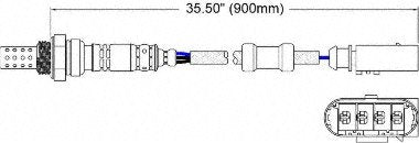 Walker Products 250-24494 Oxygen Sensor, (4-W Direct Fit), 1 Pack - LeoForward Australia