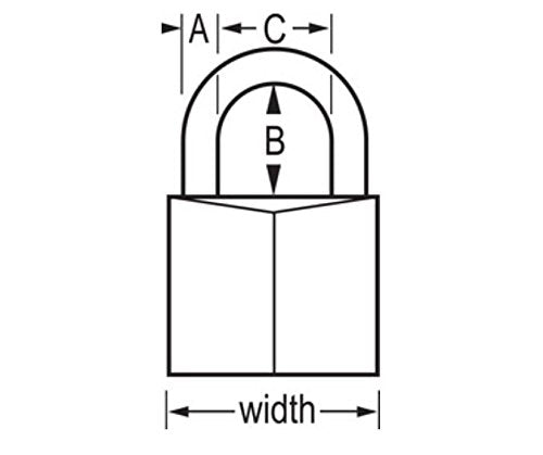 Master Lock 140QLH Solid Lock, 4 Pack, Brass, Silver, 4 Padlock Extra Long Shackle - LeoForward Australia