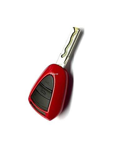 PAKCEEINC Keyless Remote Key protection case fob shell cover For Porsche Black Head Remote Key Gloss Red Color - LeoForward Australia