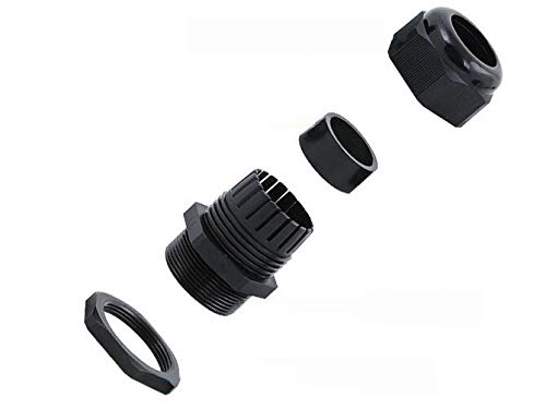  [AUSTRALIA] - 20pcs Cable Gland Waterproof Adjustable 3-13mm Cable Connectors PG7 PG9 PG11 PG13.5 PG16 Plastic Cable Gland Joints Wire Protectors