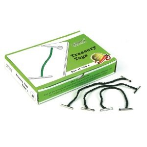  [AUSTRALIA] - 6 Inch Short Length Metal End Green Cord Treasury Tag - Pack of 200 Highly Durable Fastening or Binding Filing Instrument Ideal for Home, School, Office, Factory and Hospital by Yosogo 6 Inch