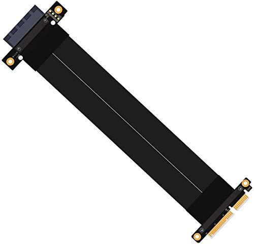  [AUSTRALIA] - HLT PCI-e PCI Express3.0 4X Extension pcie 4X Cable with Gold-Plated Connector pcie 4X Cable (pcie 4X 180 Degree Cable 20cm)