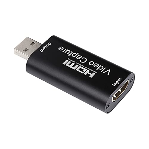  [AUSTRALIA] - HDMI Video Capture Card, 4K HDMI to USB Capture Card Full HD 1080P 30fps, Record via DSLR, Camcorder, Action Cam for Gaming, Streaming TV, Recorder Live Streaming Video for Windows Mac OS