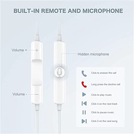  [AUSTRALIA] - 2 Pack-Apple Earbuds for Wired Earphones iPhone Headphones[Apple MFi Certified] (Built-in Volume Control & Microphone) Noise Reduction Function,Compatible iPhone13/12/11/XR/XS/X/Support All iOS System