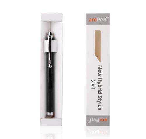 amPen Hybrid Stylus Pen - Interchangeable Hybrid Tip Touchscreen Stylus (Black) Black - LeoForward Australia