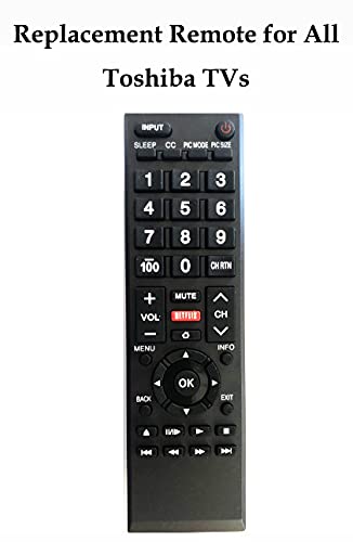 Replacement Remote for All Toshiba TVs, LCD, LED, Smart, and 4K TVs. No Setup Needed. - LeoForward Australia