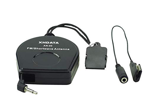  [AUSTRALIA] - XHDATA AN-80 Shortwave Reel Antenna FM SW External Antenna Whip Antenna to Improve Signal Reception Suitable for FM SW Radio Small