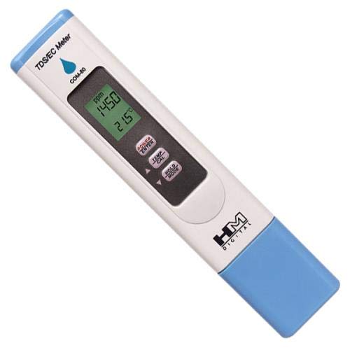 HM Digital COM-80 Electrical Conductivity (EC) and Total Dissolved Solids Hydro Tester, 0-5000 ppm TDS Range, 1 ppm Resolution, 2% Readout Accuracy - LeoForward Australia