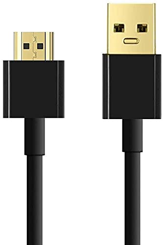  [AUSTRALIA] - USB to HDMI Cable, Ankky USB 2.0 Male to HDMI Male Charger Cable Splitter Adapter - 2M/6.6ft