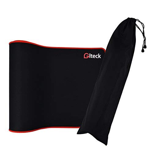 Large Gaming Mouse Pad XXL/Extended Mat Desk Pad 36"x12" GLTECK Mousepad Long Non-Slip Rubber Mice Pads Stitched Edges with Portable Bag XXL Red Edge XX-Large - LeoForward Australia