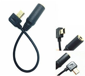  [AUSTRALIA] - 3.5mm Microphone Adapter Cable for GoPro HERO3 HERO3+ HERO4 and Other Mini USB 10Pin Port Camera,Gold Plating Interface Port for Stereo Recording and Internal Circuit Board,