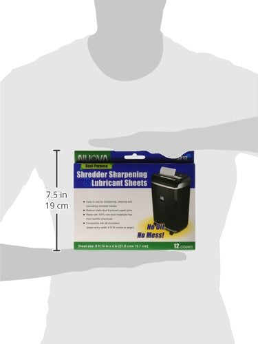  [AUSTRALIA] - Nuova SP12 Shredder Sharpening & Lubricant Sheets, 12 Count 12-count