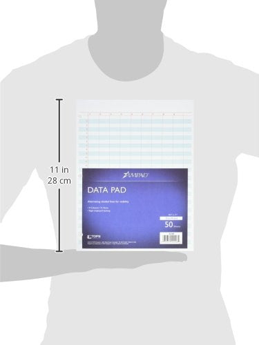 Tops Data Pad, 9 Column & Summary, 3-Hole Punched, White - LeoForward Australia