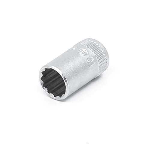 Genius Tools 1/4" Dr. 10mm Hand Socket (12-Point) - 232510 - LeoForward Australia