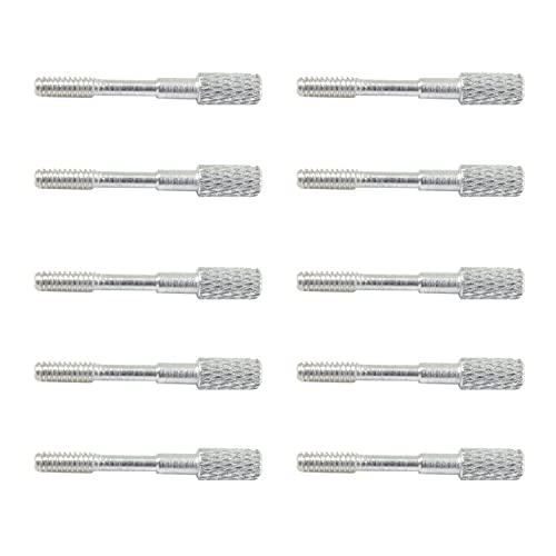  [AUSTRALIA] - Cablecc 10pcs/lot Thumb Screws #4-40 UNC 25mm Length Stainless Steel for Computer Cable