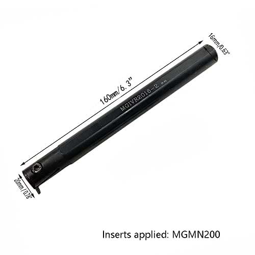  [AUSTRALIA] - GBJ MGIVR2016-2 with MGMN200-G 3020 Grooving Cut-Off Cutter Grooving Insert Boring Bar 16mm 5/8" Grooving Cut-Off Holder for MGMN200 Carbide Inserts Holder (MGIVR2016-2 + 10pcs MGMN200-G 3020) MGIVR2016-2 + 10pcs MGMN200-G 3020
