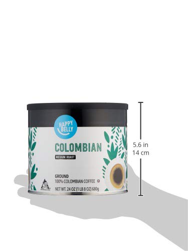  [AUSTRALIA] - Amazon Brand - Happy Belly Colombian Canister Coffee, Medium Roast, 24 Ounce