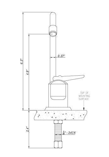  [AUSTRALIA] - Dura Faucet DF-DF350-VB RV Drinking Faucet - 6-inch Tall (Venetian Bronze) Venetian Bronze