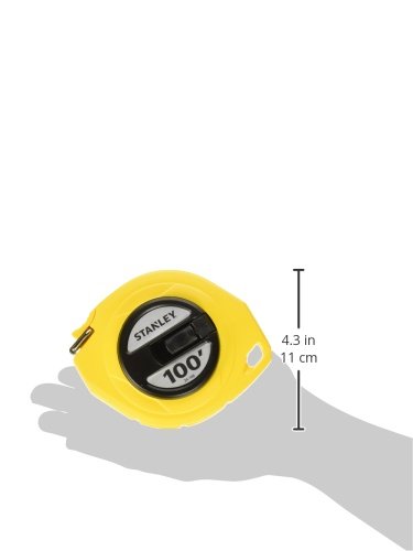  [AUSTRALIA] - STANLEY Tape Measure, 3/8-Inch Graduations, 100-Foot, Yellow (34-106)