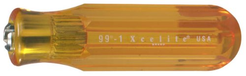 Xcelite 991 Screwdriver Handle For Interchangeable Blade, Amber, 13/16" Diameter, 4" Handle Length - LeoForward Australia